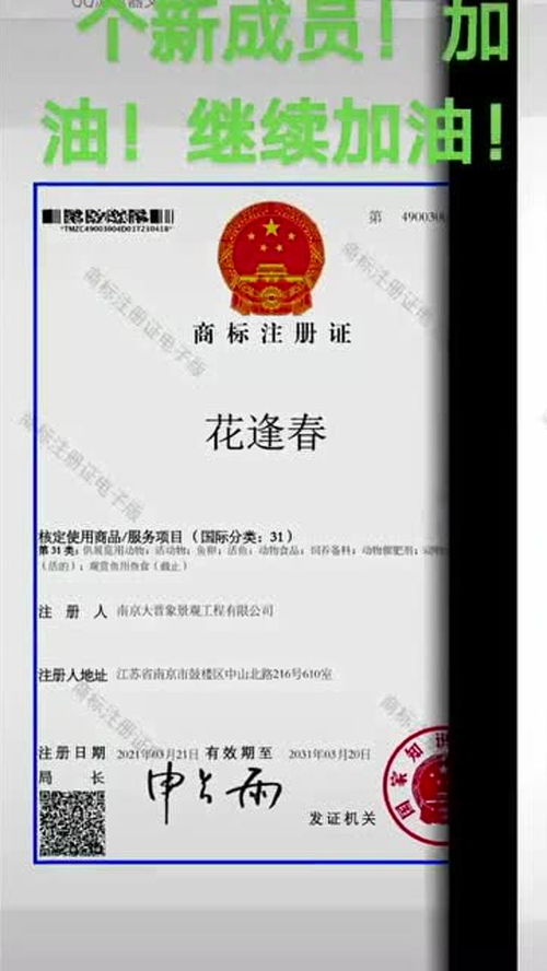 商標(biāo)注冊證核定使用商品 服務(wù)項目 國際分類 31 發(fā)證機關(guān)